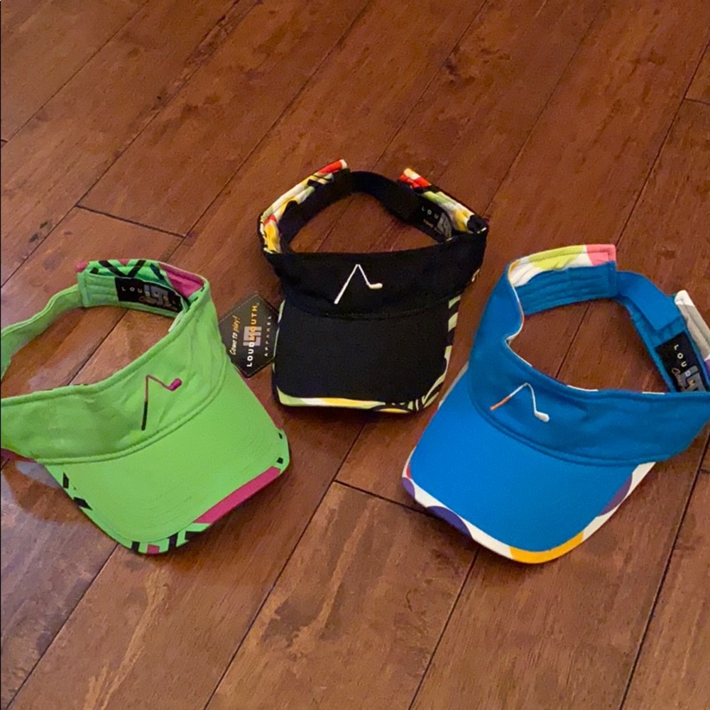 Loudmouth Golf Visors, set of 3